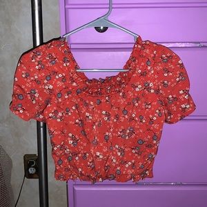 XS floral crop top